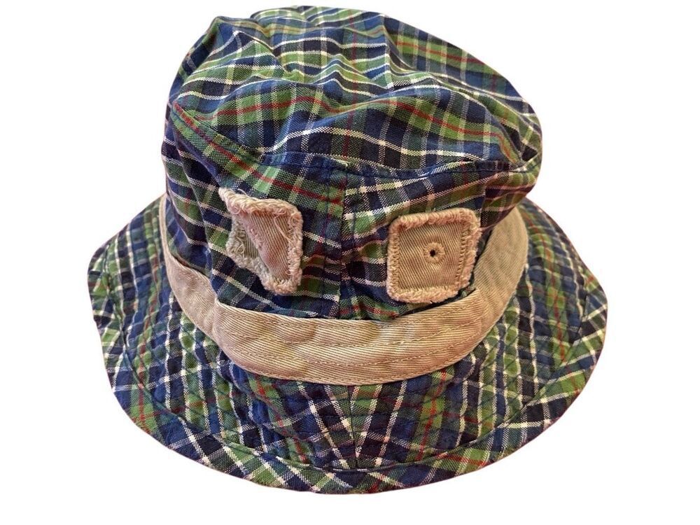 Abercrombie And Fitch Reversible Plaid Bucket Hat Preppy Teen Boy